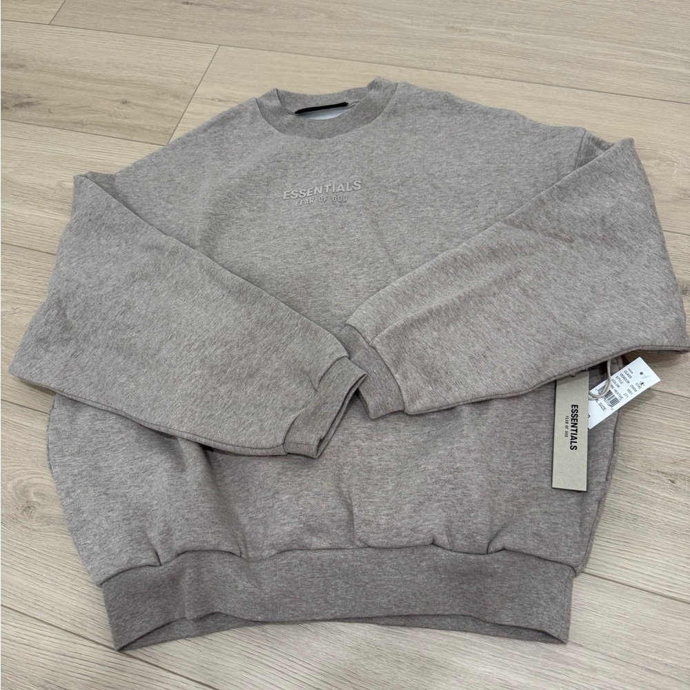 Fear of God Essentials Men's Tan Crewneck Sweater